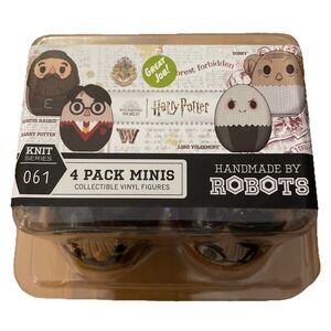 Harry Potter 4 Pack Minis Knit Series  061 Vinyl Figure Set Handmade By Robots